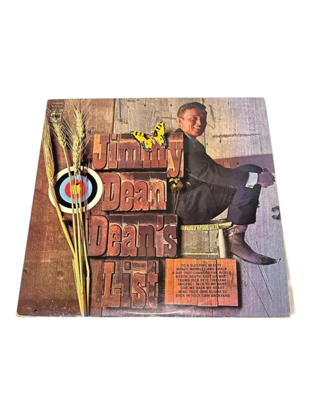 Vintage Jimmy Dean Vinyl LP Dean's List Album Columbia Country Black Canada